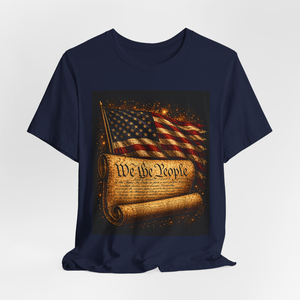 Patriotic "We the People" Constitution T-Shirt — American Flag Independence Day Tee