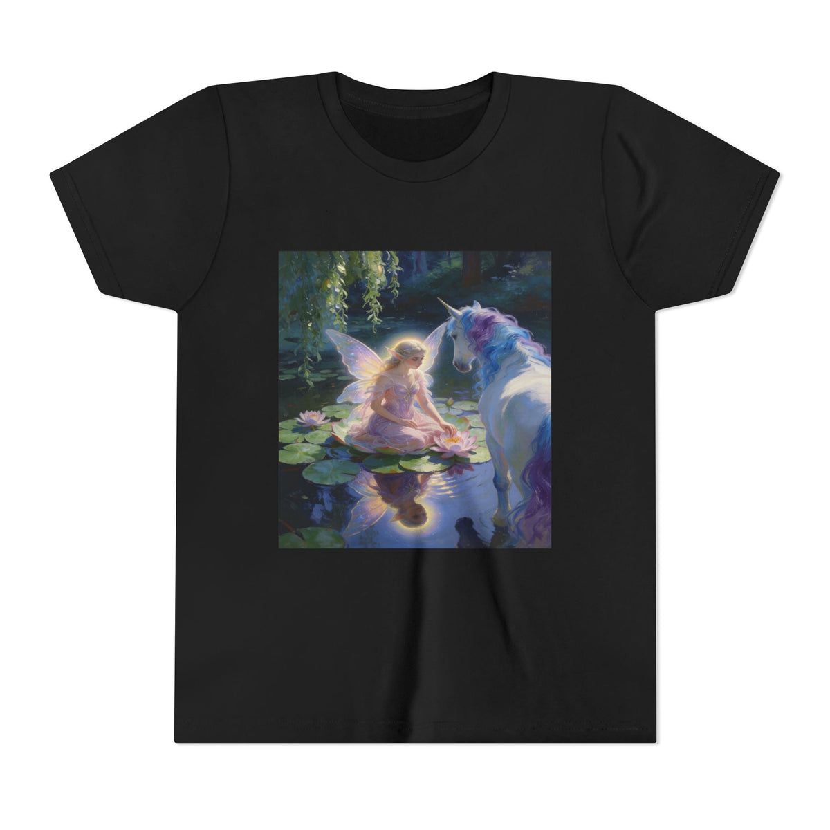Youth Tee — Fairy and Unicorn Magic Print