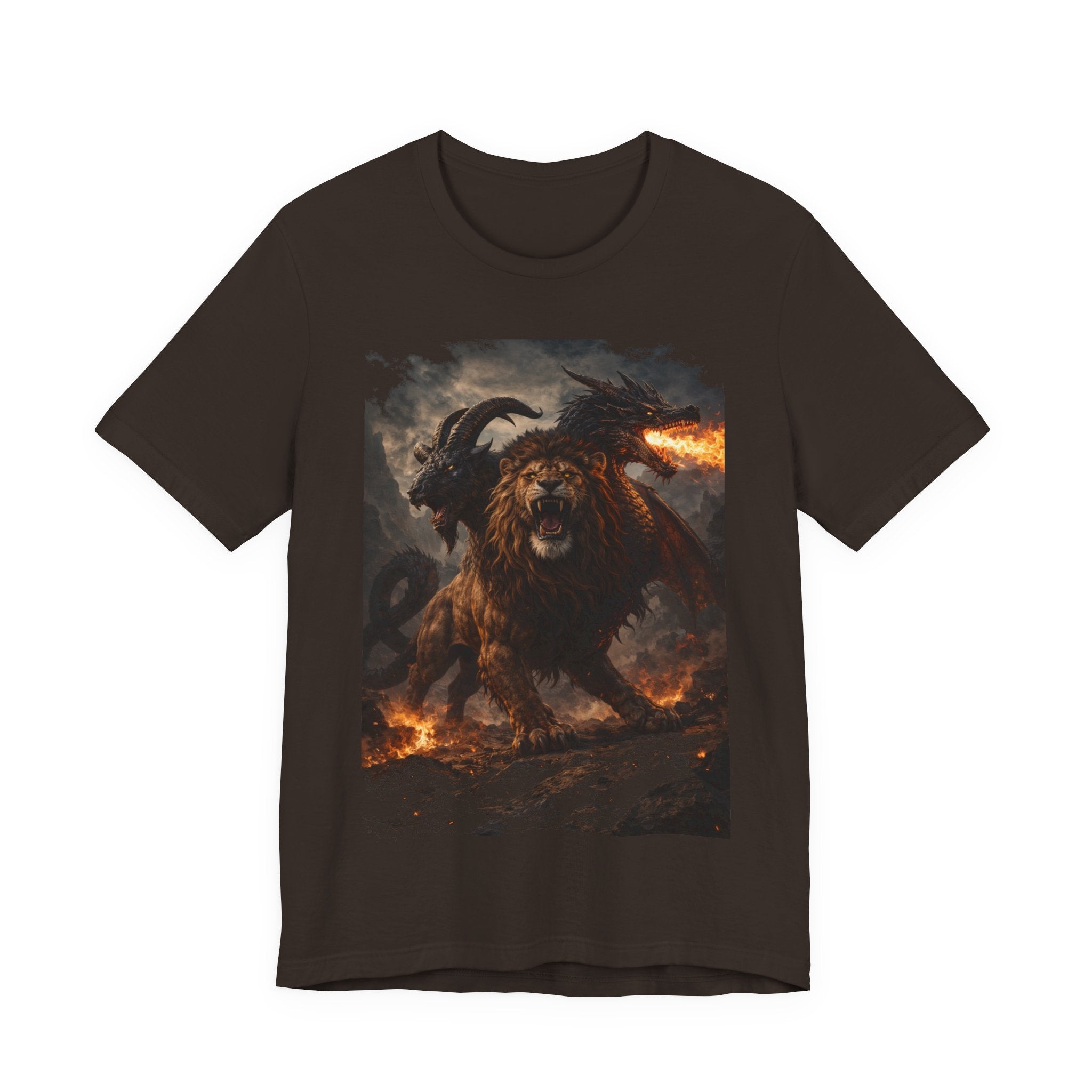 Chimera is one of the most fascinating creatures-Hellfire Beast Graphic T-Shirt