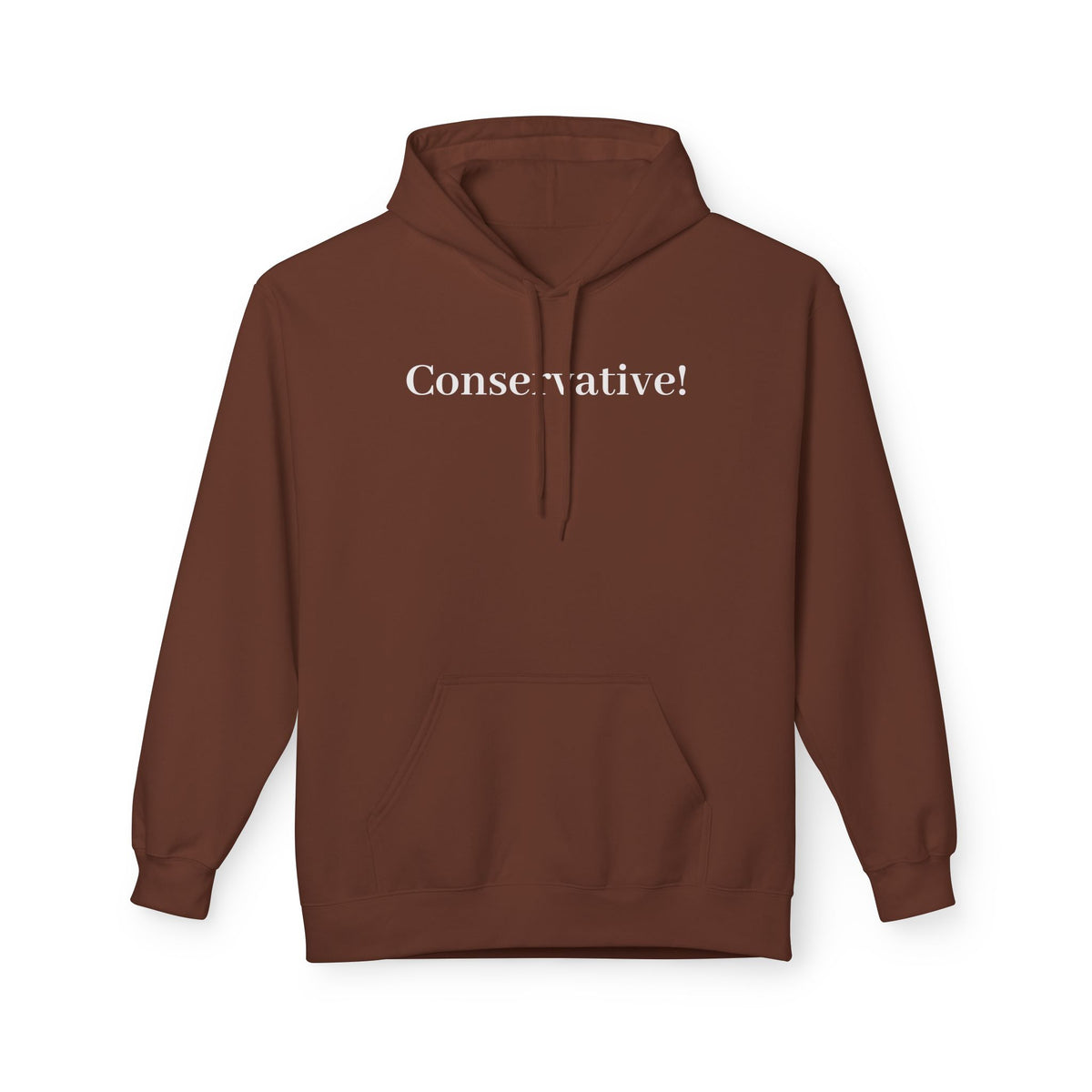 Conservative! Hoodie — Minimalist Political Pullover for Conservatives