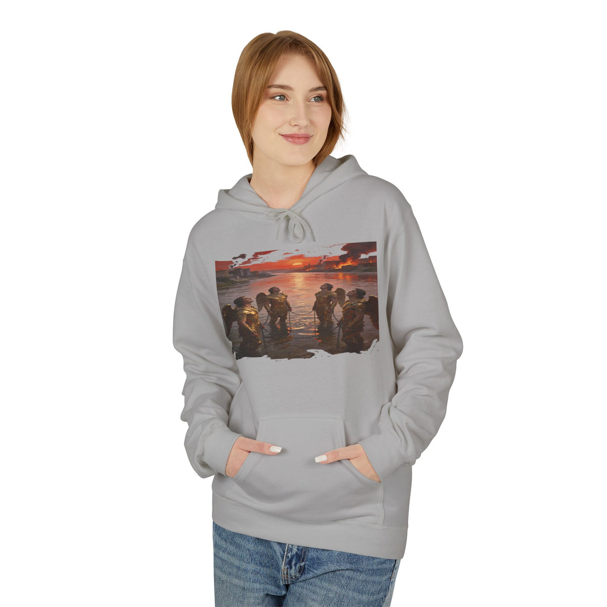 Revelation 9 reveals four fallen angels bound in the Euphrates River- Hoodie — Graphic