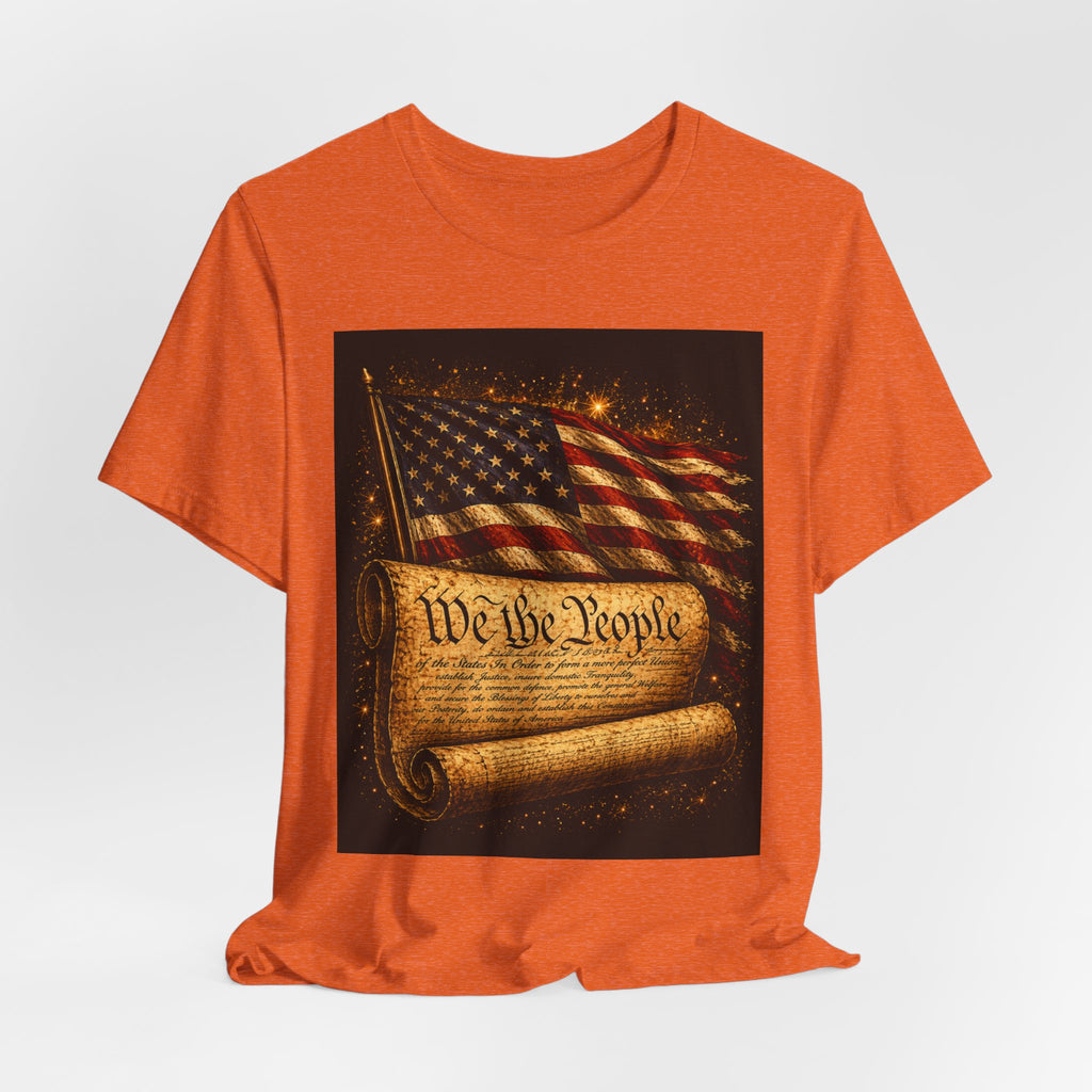 Patriotic "We the People" Constitution T-Shirt — American Flag Independence Day Tee
