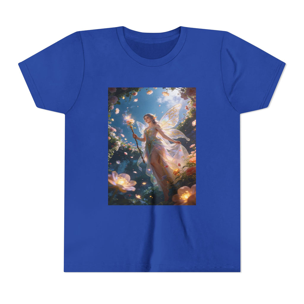 Fairy Glow Youth Tee — Enchanted Forest Fairy Graphic T-Shirt