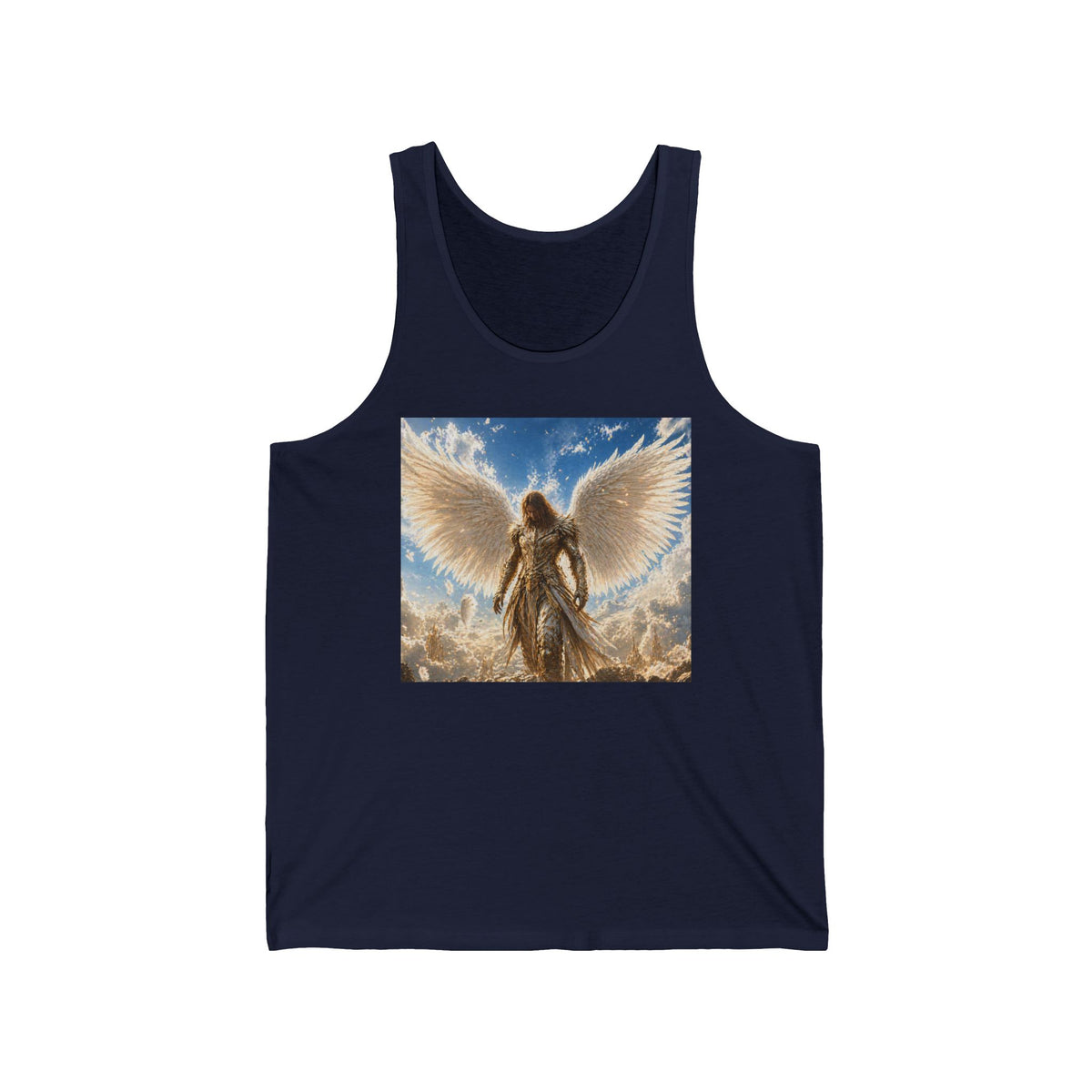 Angel Wings Tank Top — Heavenly Guardian Graphic Jersey Tank