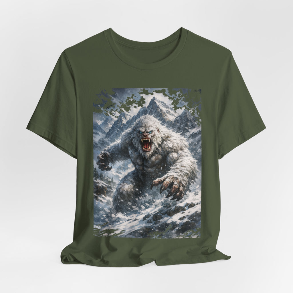 Yeti Monster Tee — Snowy Mountain Sasquatch Graphic T-Shirt
