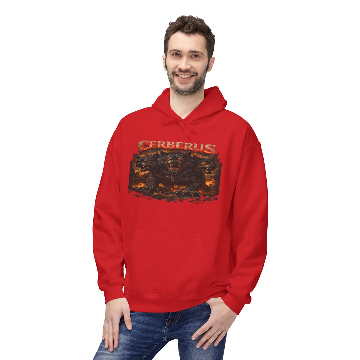 Cerberus Fiery Three-Headed Dog Hoodie
