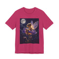 Fairy Night T-Shirt — Moonlit Fairy on Purple Flower