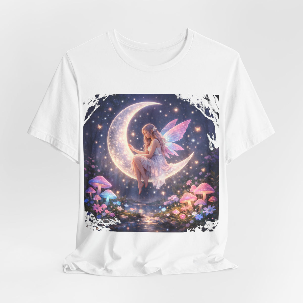 Fairy on the Moon T-Shirt — Magical Night Garden Fairy Tee