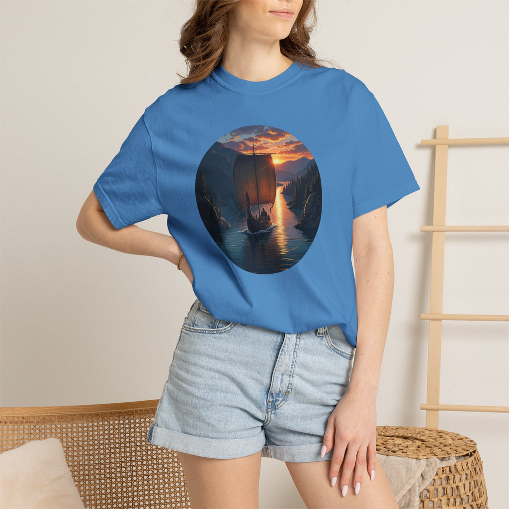 Viking Ship Garment-Dyed T-shirt