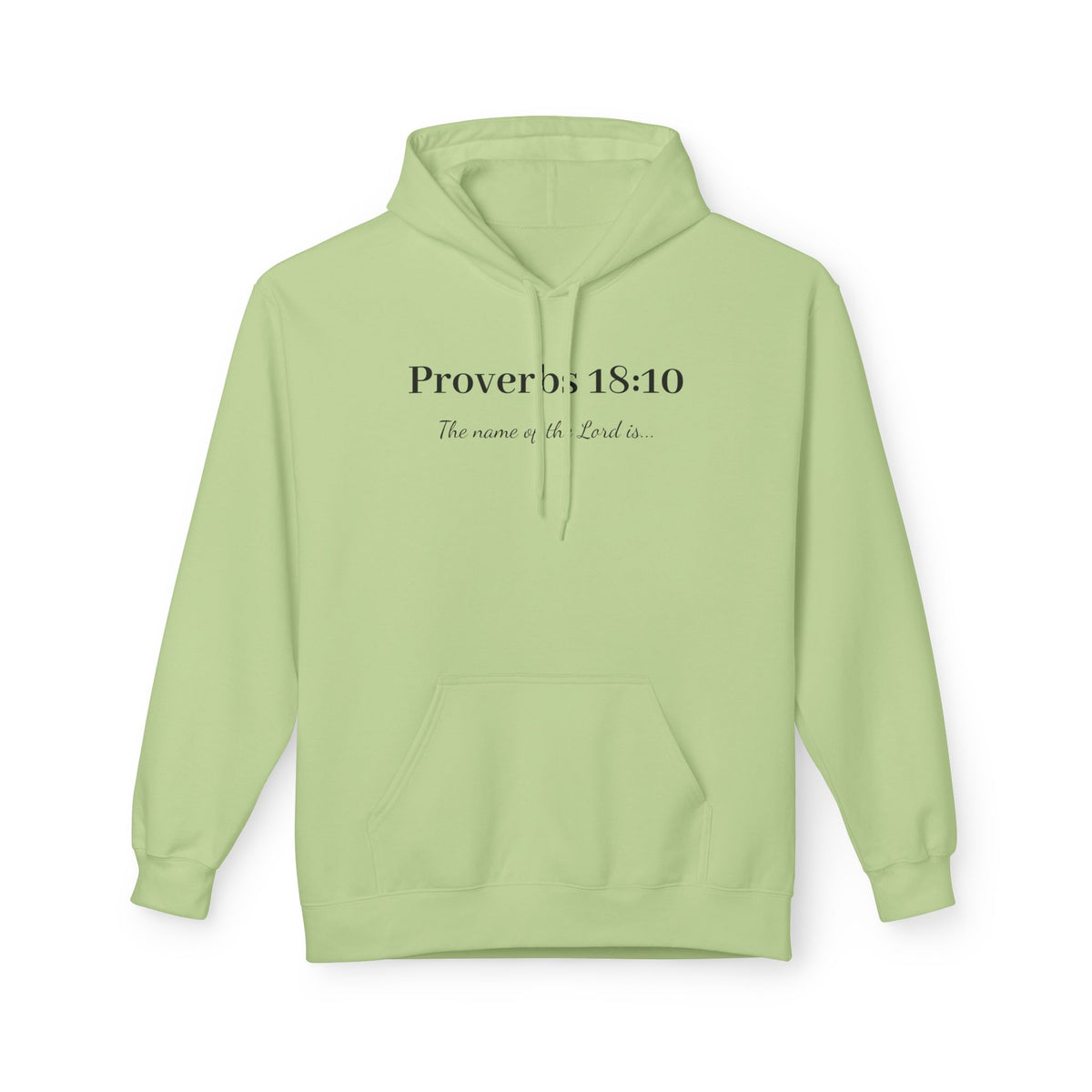 Proverbs 18:10 Hoodie — Scripture Faith Prayer Pullover