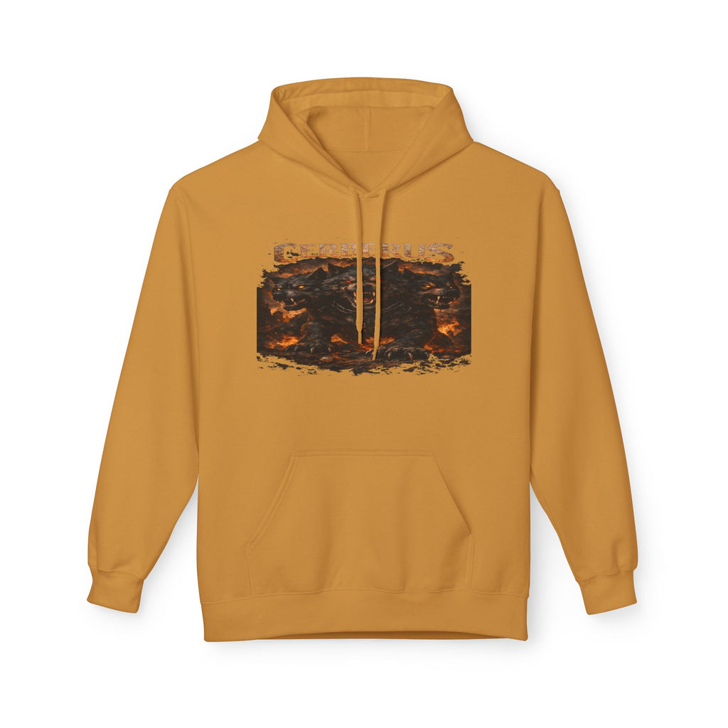 Gerberus Mythic Dog Hoodie — Fiery Cerberus Graphic Sweatshirt