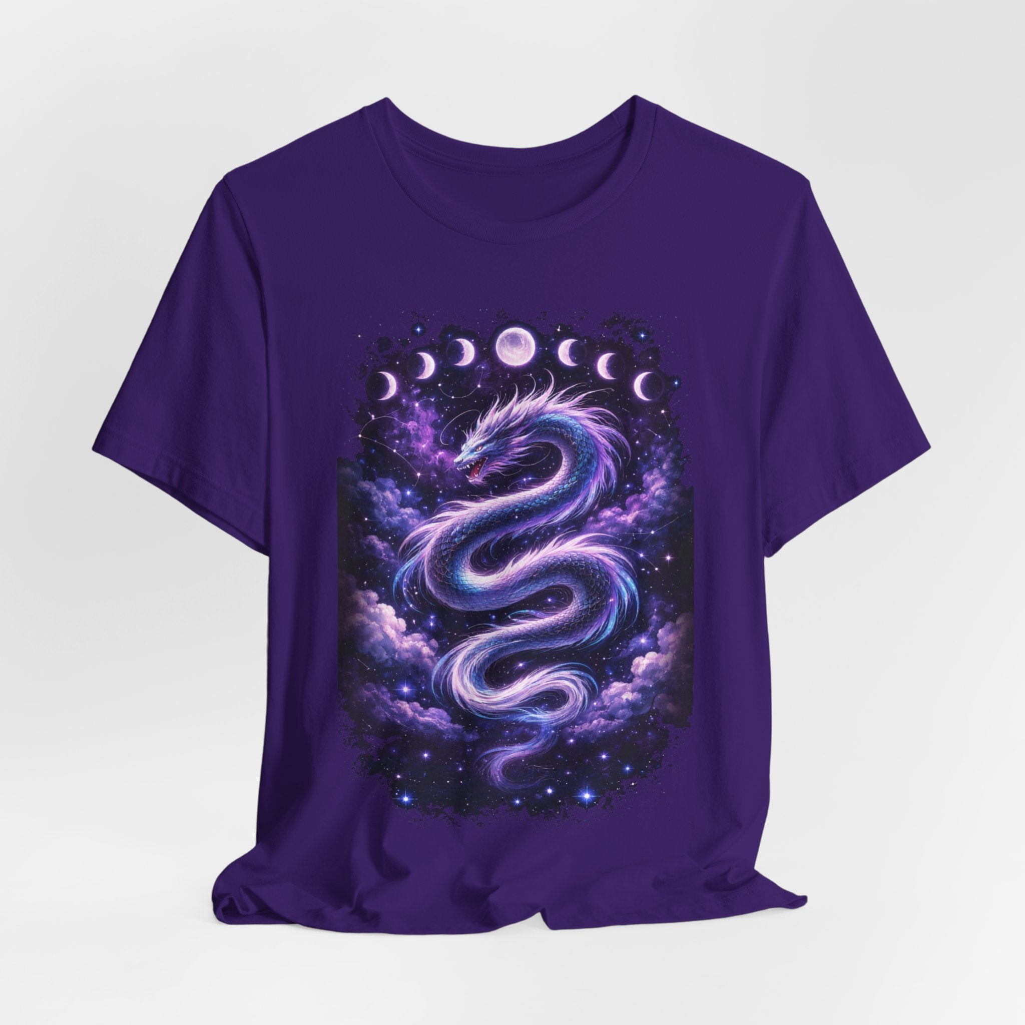 Mystic Moon Dragon T-Shirt — Cosmic Lunar Phases Tee