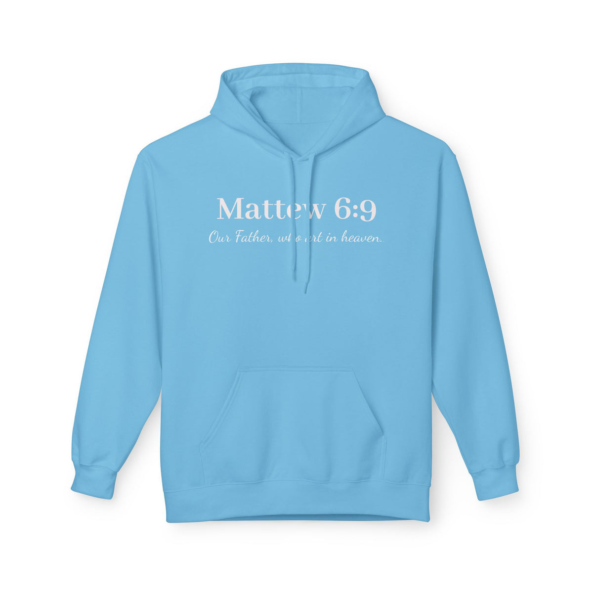Matthew 6:9 Scripture Hoodie — "Our Father, who art in heaven" Religious Pullover