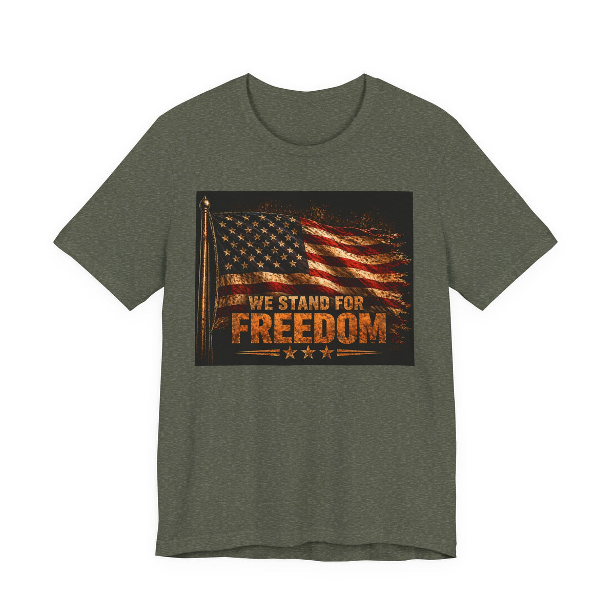 We Stand For Freedom T-Shirt — Vintage American Flag Patriotic Tee