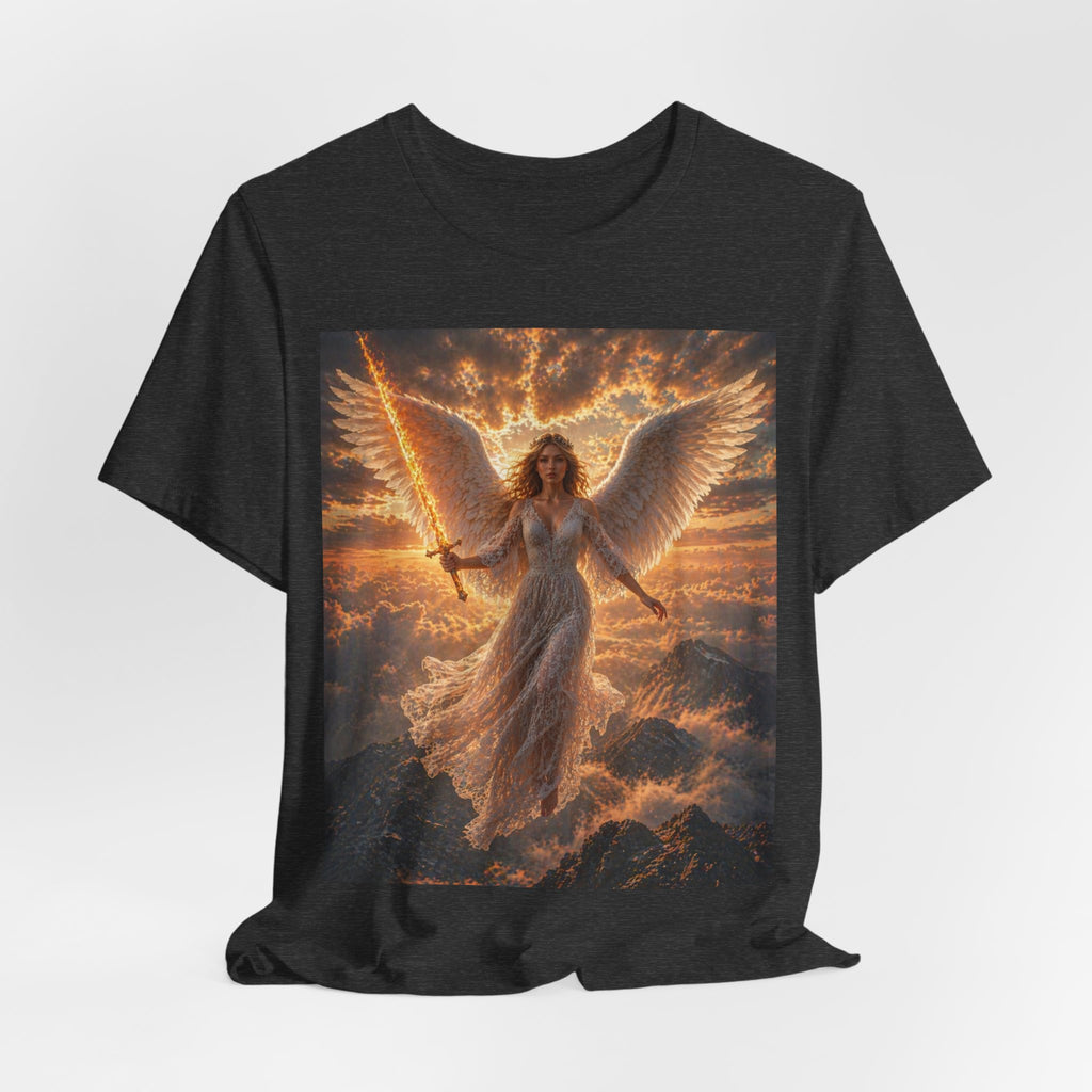 Angel Warrior Tee — Radiant Guardian Wings Graphic T-Shirt