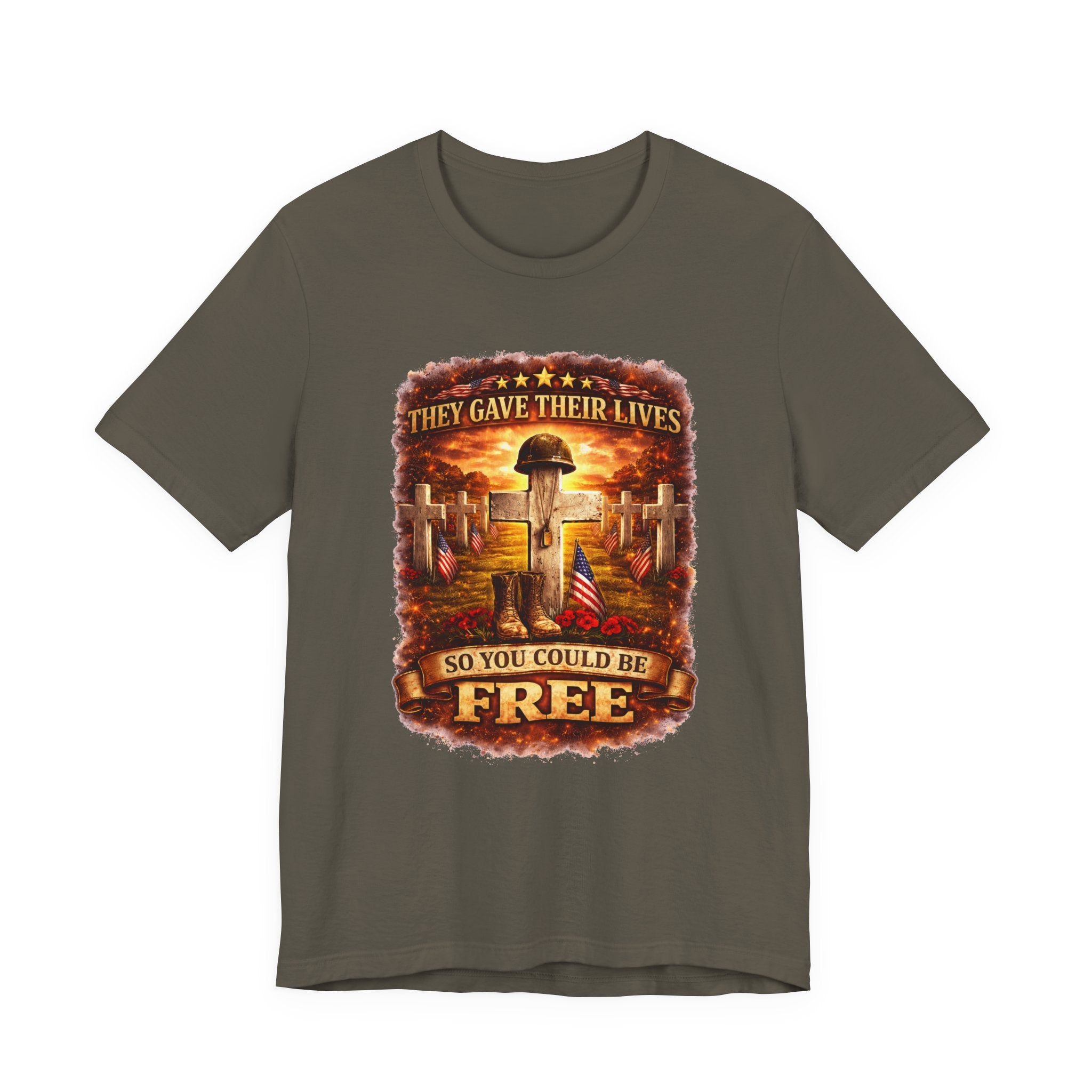 Veterans Memorial Tee - "They Gave Their Lives So You Could Be Free"