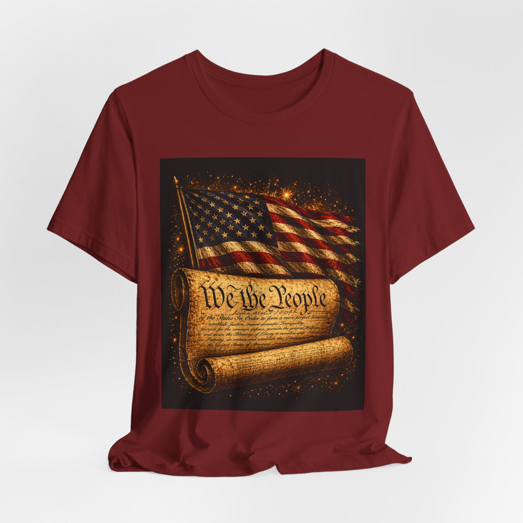 Patriotic "We the People" Constitution T-Shirt — American Flag Independence Day Tee