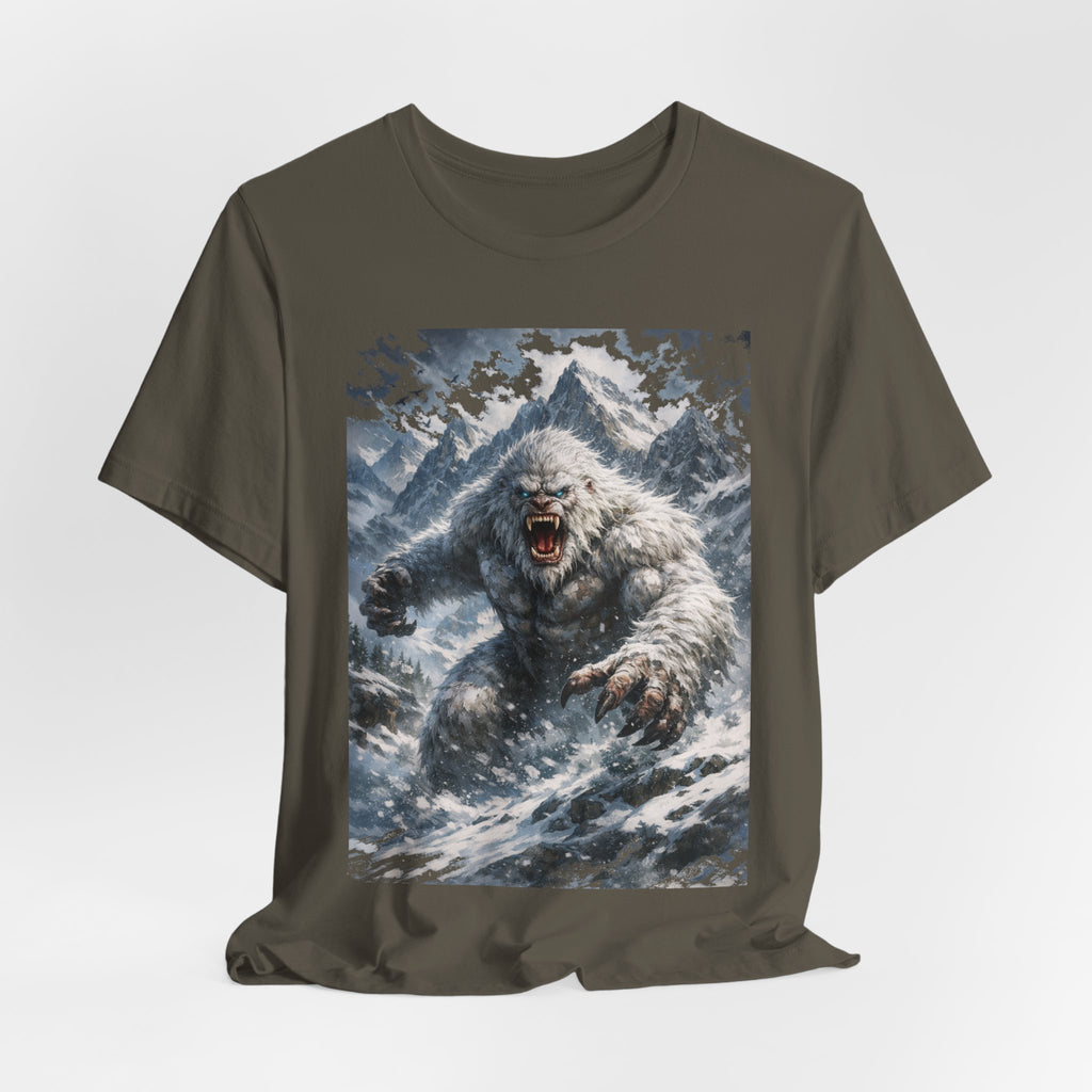 Yeti Monster Tee — Snowy Mountain Sasquatch Graphic T-Shirt