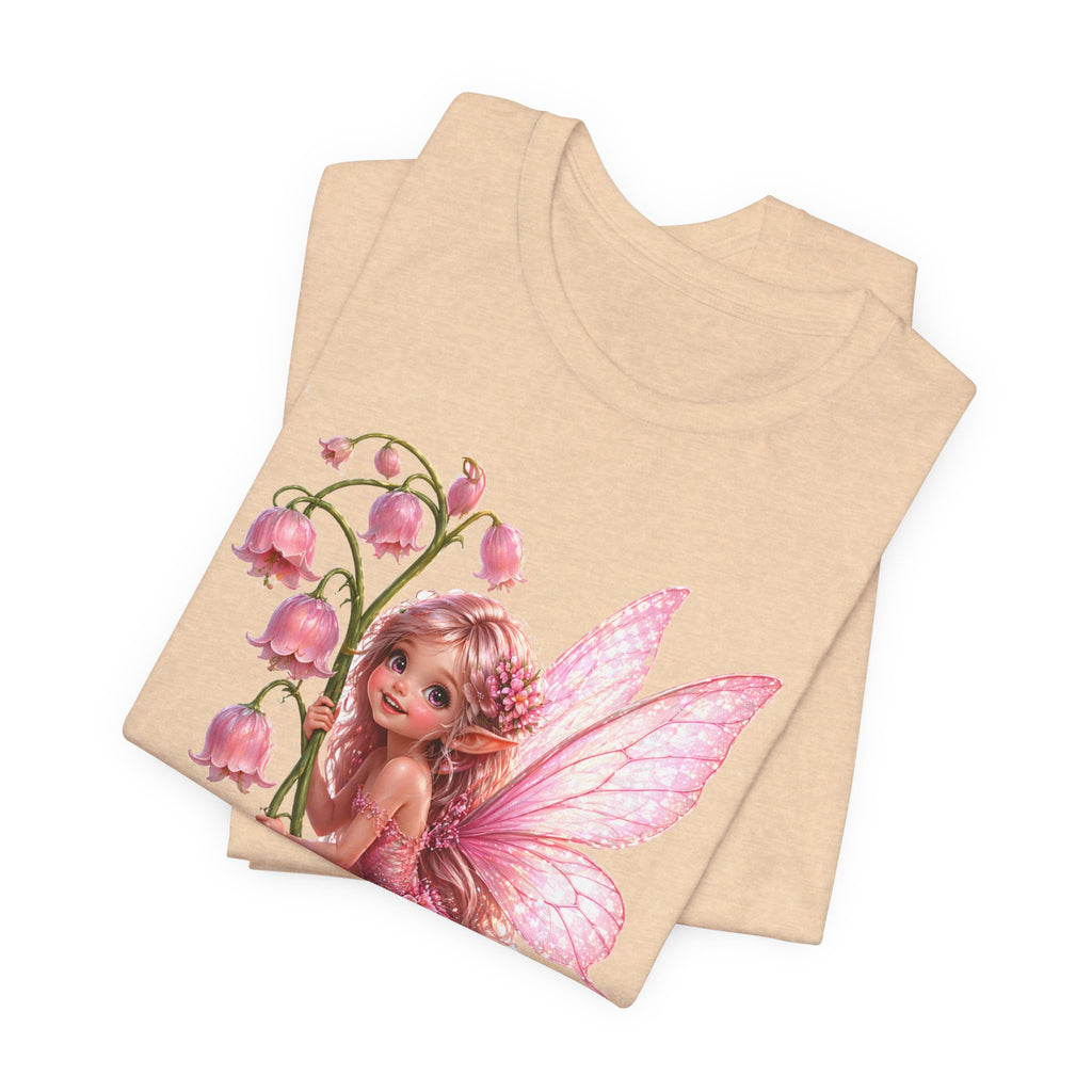 Pink Lily Fairy T-Shirt — Cute Floral Fairytee for Kids & Adults
