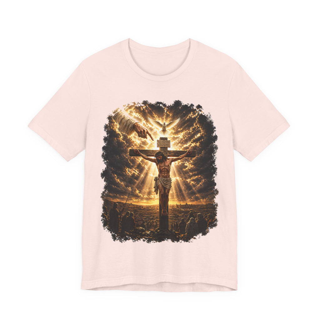 Crucifixion Sunrise T-Shirt — Jesus on the Cross Spiritual Faith Tee