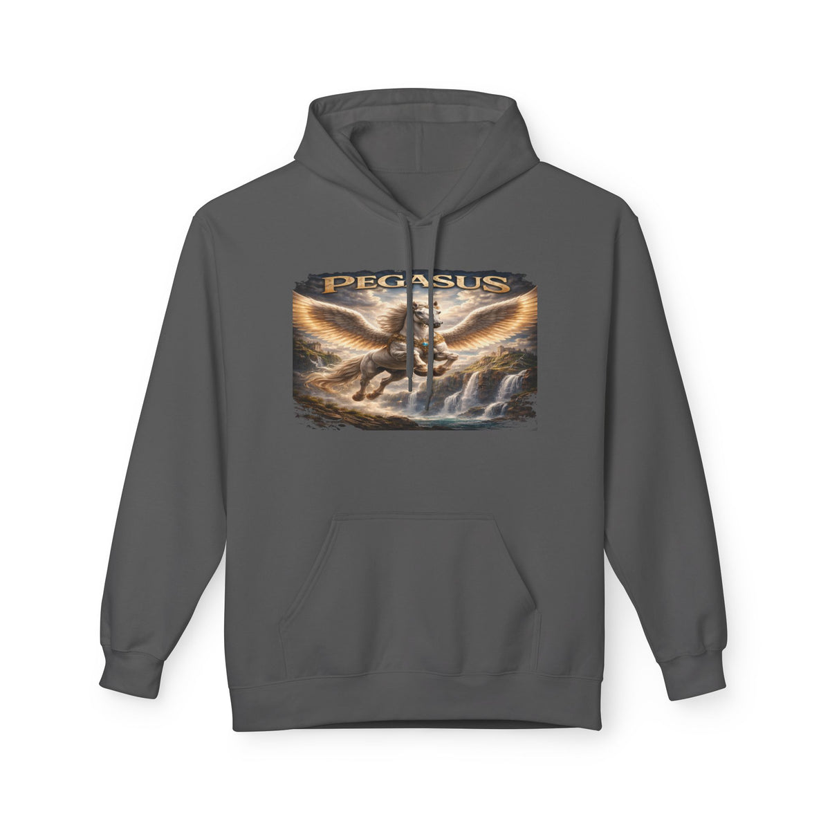 Pegasus Mythical Horse Hoodie — Vintage Winged Steed Graphic Sweatshirt