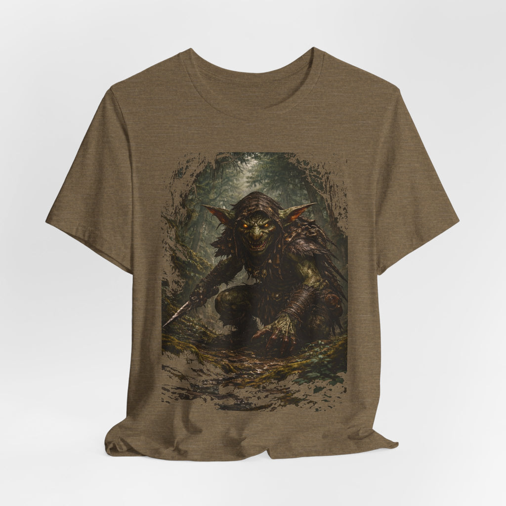 Goblin Warrior Graphic Tee — Dark Fantasy Monster T‑Shirt