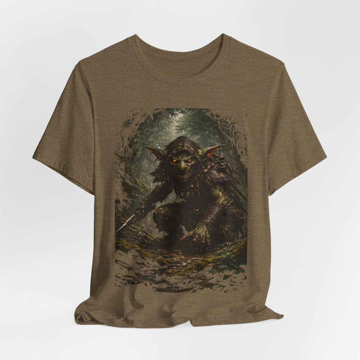 Goblin Warrior Graphic Tee — Dark Fantasy Monster T‑Shirt