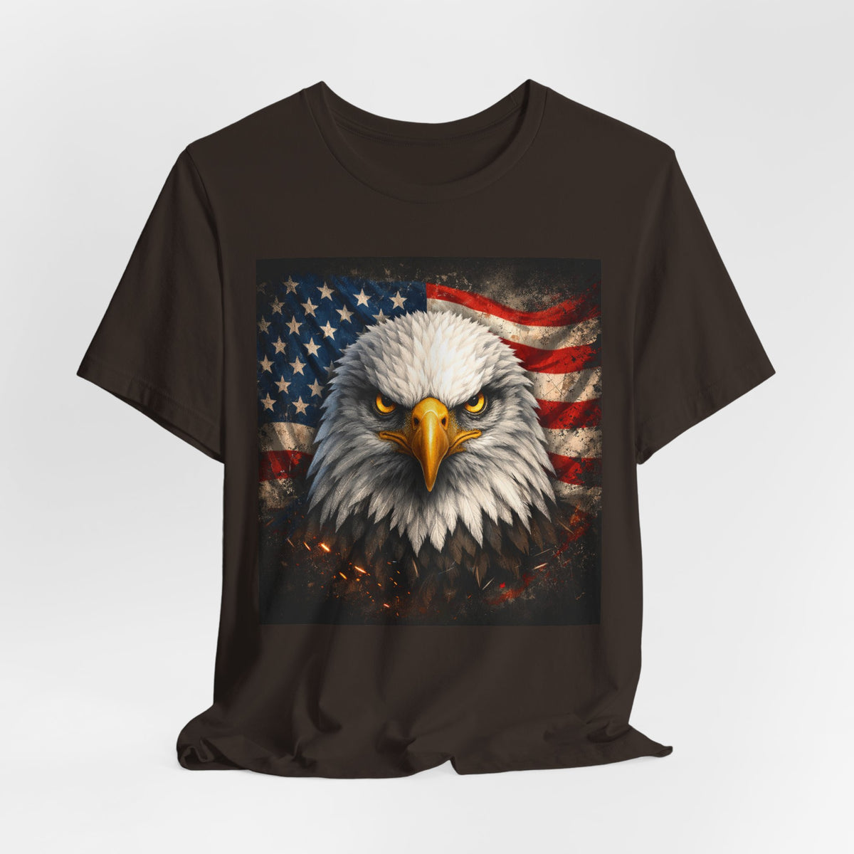 Patriotic Eagle T-Shirt – American Flag Bald Eagle Graphic Tee