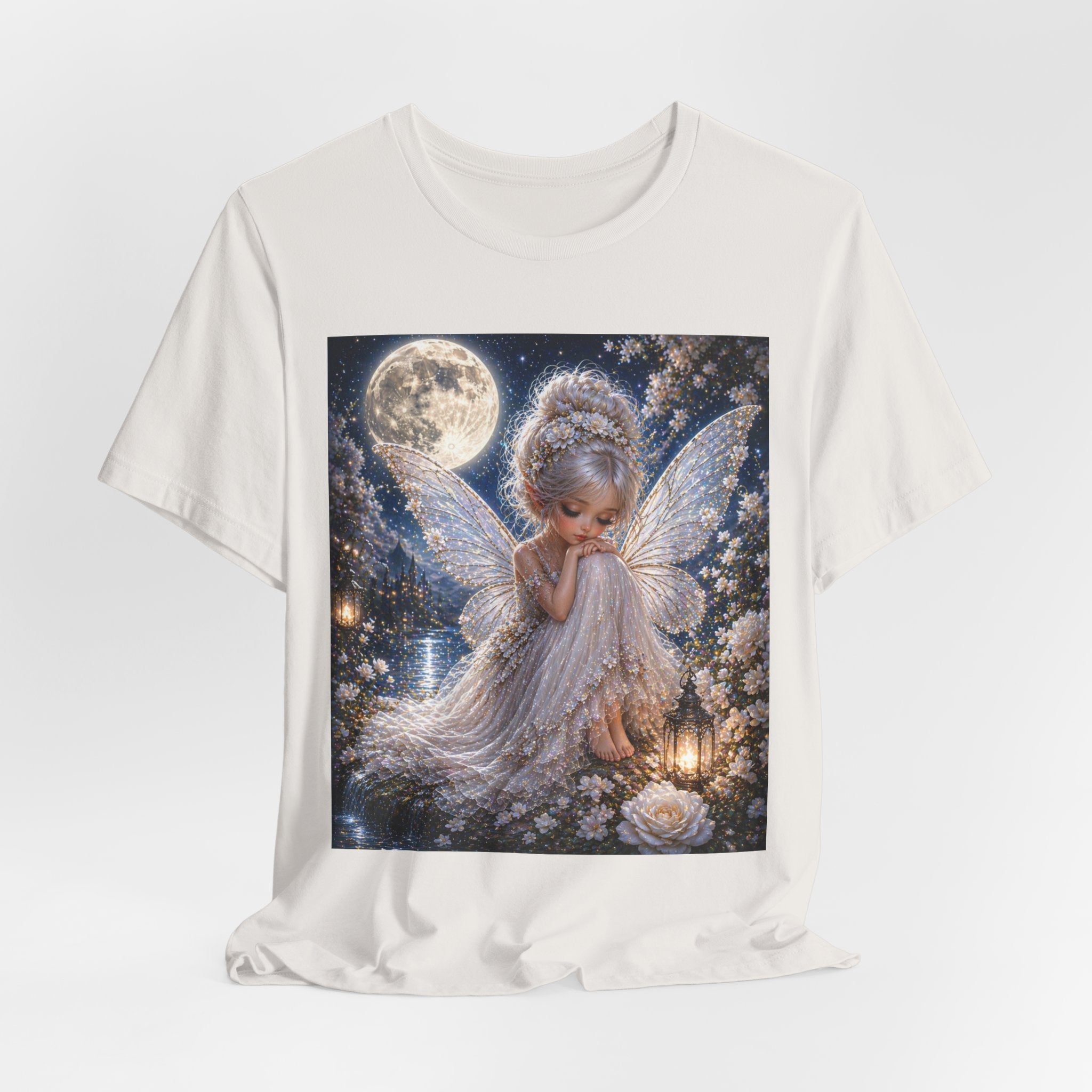 Moonlit Fairy T‑Shirt — Cute Angelic Fairy Graphic Tee