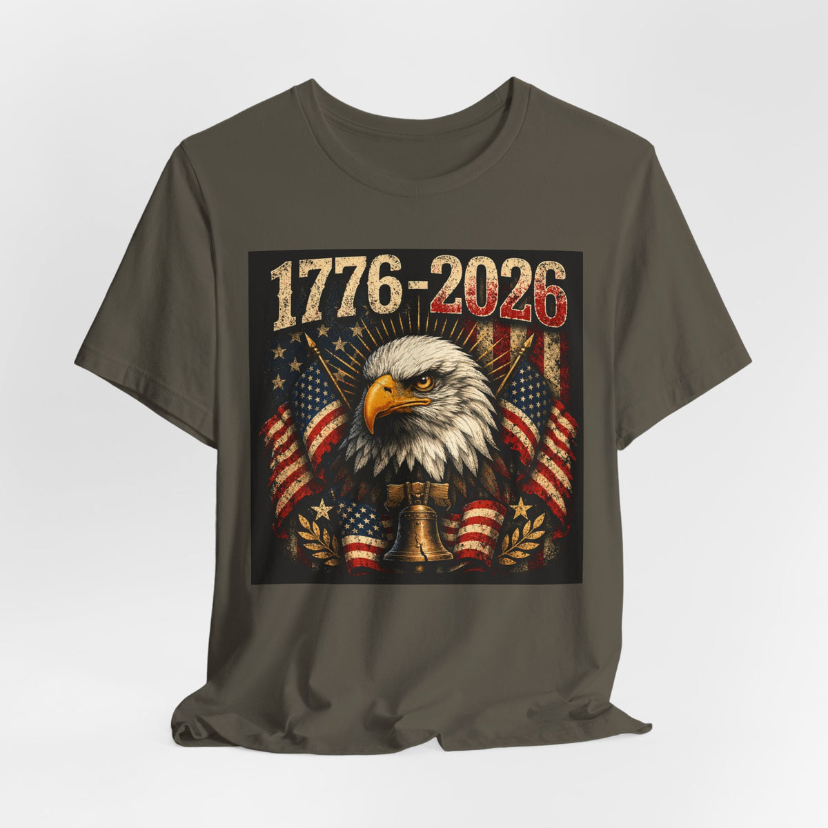 1776-2026 Eagle Flag T-Shirt — Patriotic 250th Anniversary Tee