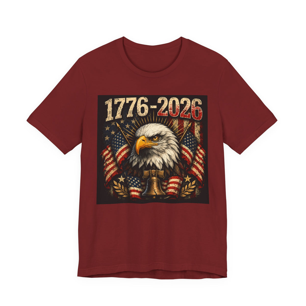 1776-2026 Eagle Flag T-Shirt — Patriotic 250th Anniversary Tee