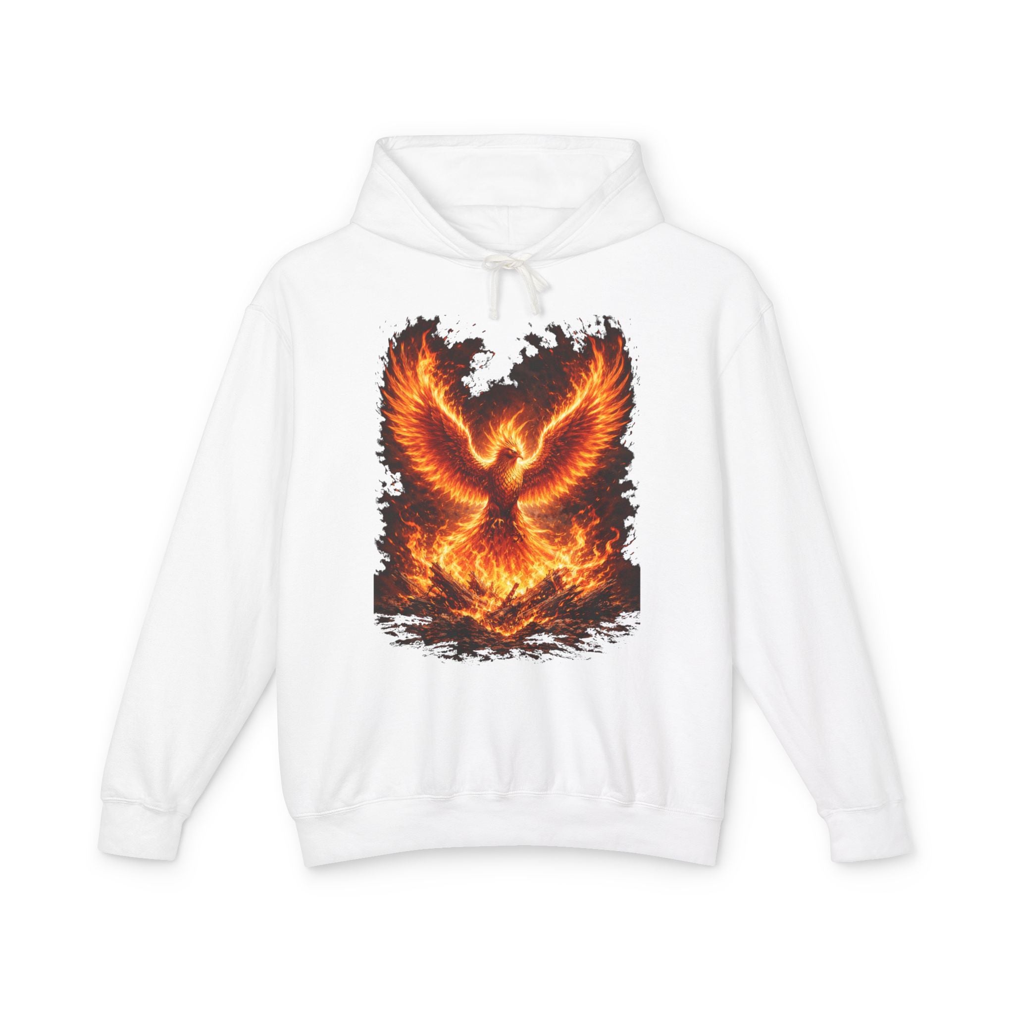 Phoenix Fire Hoodie – Flaming Phoenix Graphic Hooded Sweatshirt
