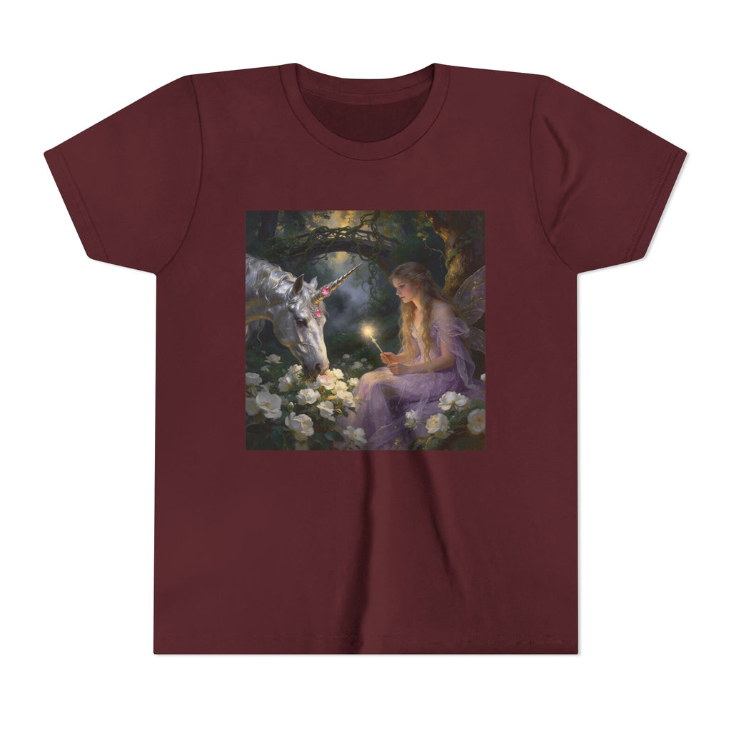 Magical Unicorn & Girl Youth Tee – Fantasy Kids Shirt