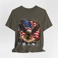 American Eagle Flag T-Shirt — Patriotic Bald Eagle Graphic Tee
