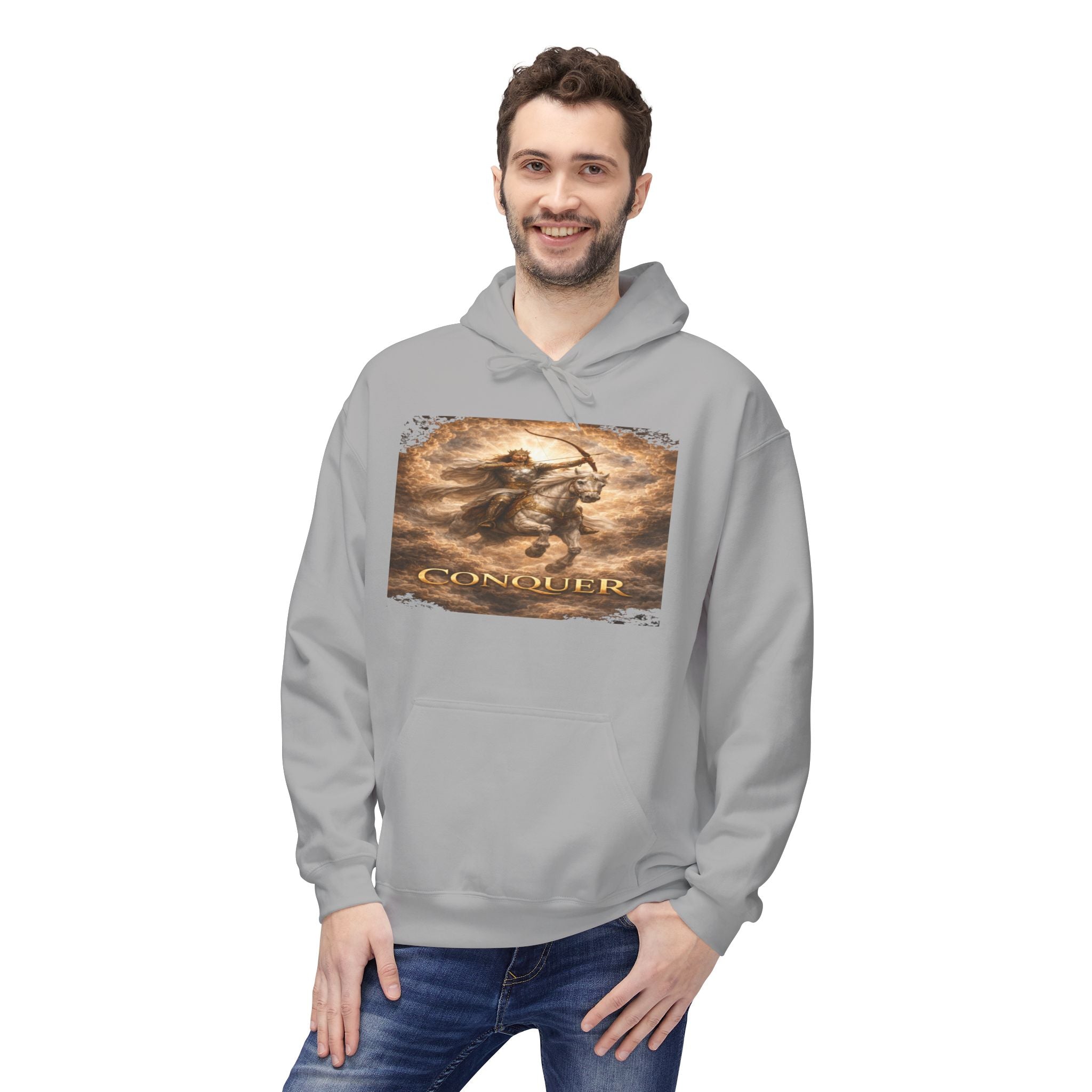 Revelation 6:1-2! And on the White horse was a rider the first horsemen of the apocalypse- Hoodie