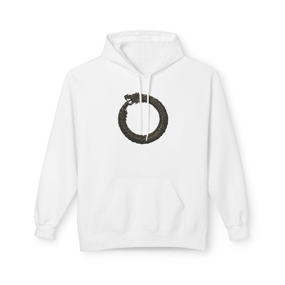 The Serpent – Jörmungandr- Hoodie — Minimal Mythic Graphic Pullover
