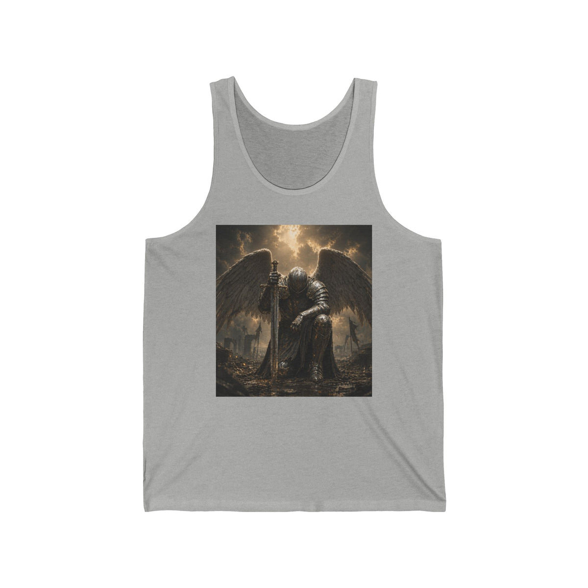 Guardian Fallen Angel Tank Top — Dark Gothic Angel Artwork Tank