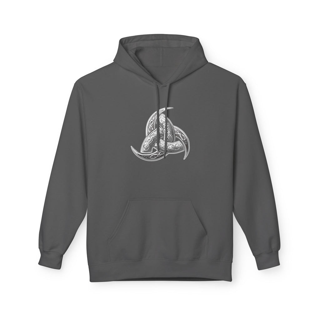 Viking Triple Horns Hoodie — Norse Valknut Knot Graphic Pullover