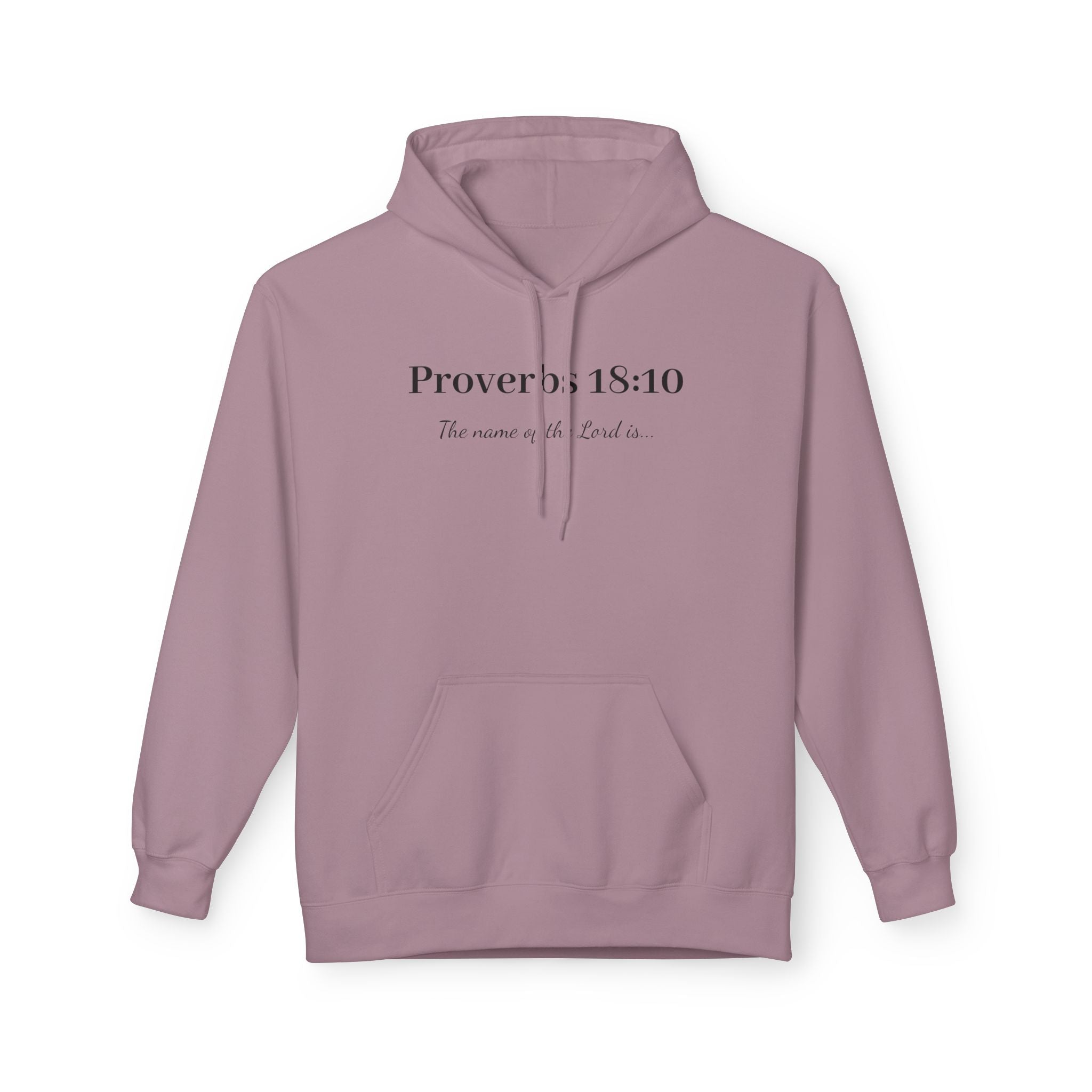 Proverbs 18:10 Hoodie — Scripture Faith Prayer Pullover