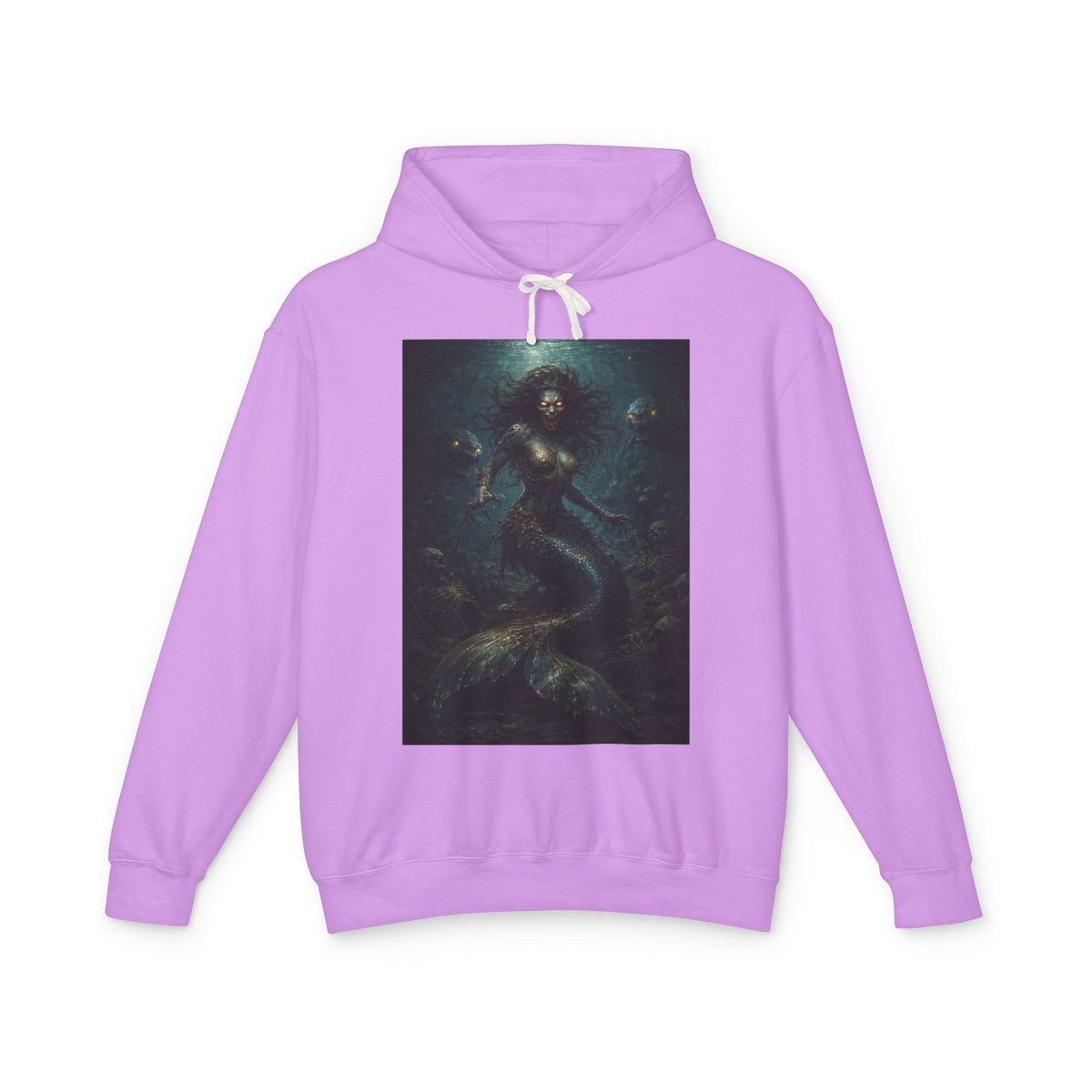 Mermaid Abyss Hoodie — Dark Ocean Fantasy Graphic Sweatshirt