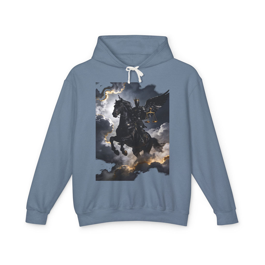The black horse from Revelation 6:5-6- Hoodie — Black Horseman Graphic Hoodie