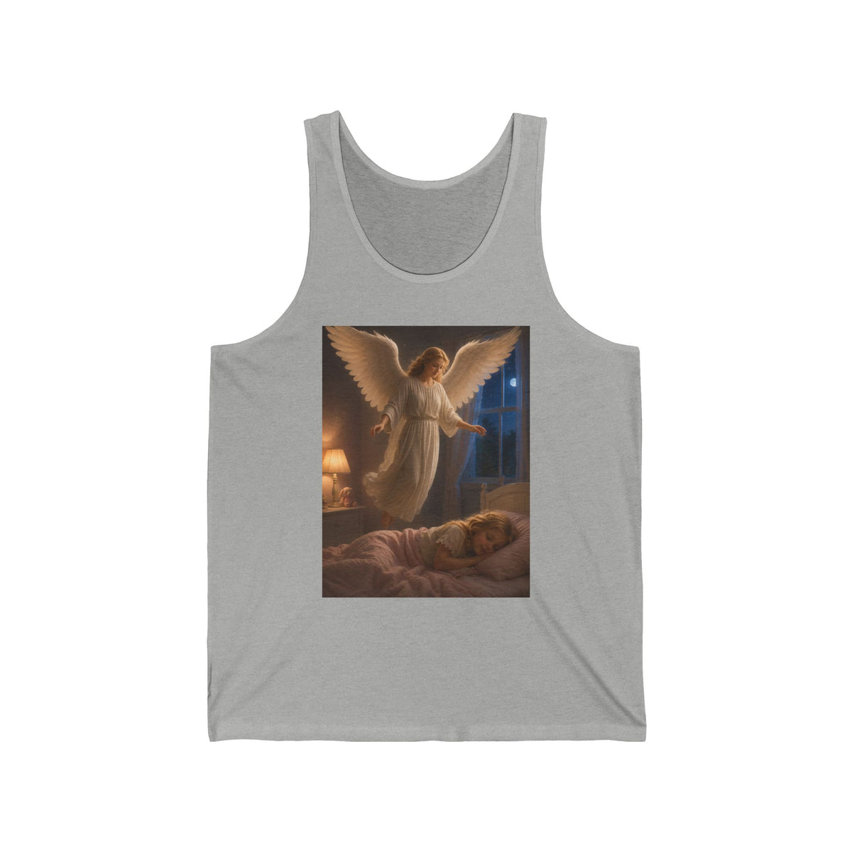 Angel Guardian Tank Top — Vintage Sleeping Child Prayer Artwork