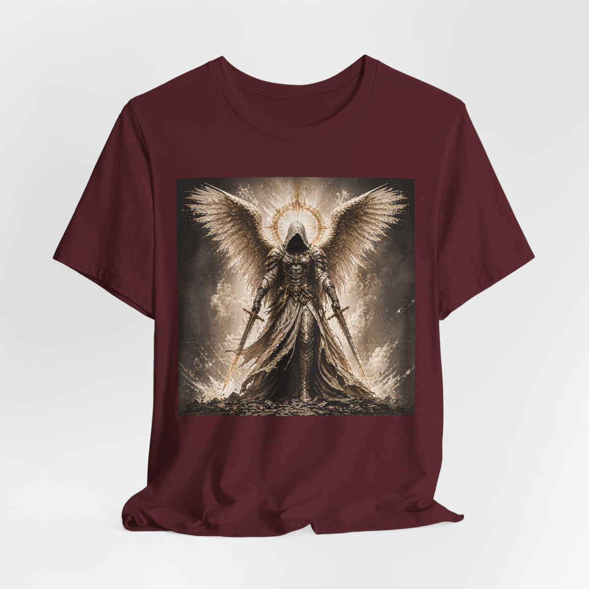 Angel Warrior T-Shirt — Gothic Archangel Graphic Tee