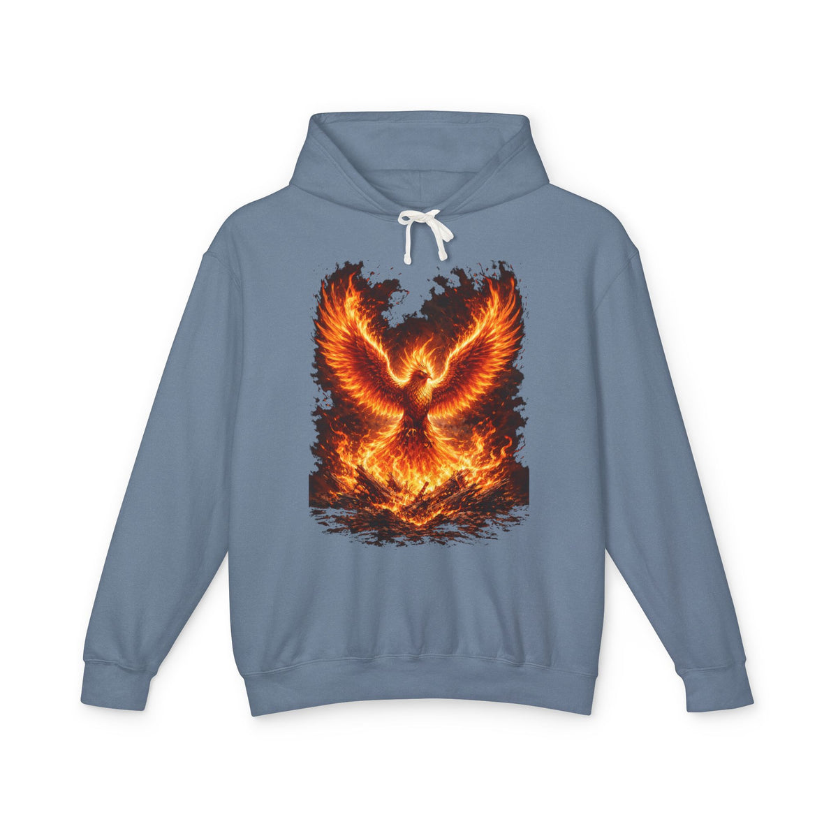 Phoenix Fire Hoodie – Flaming Phoenix Graphic Hooded Sweatshirt