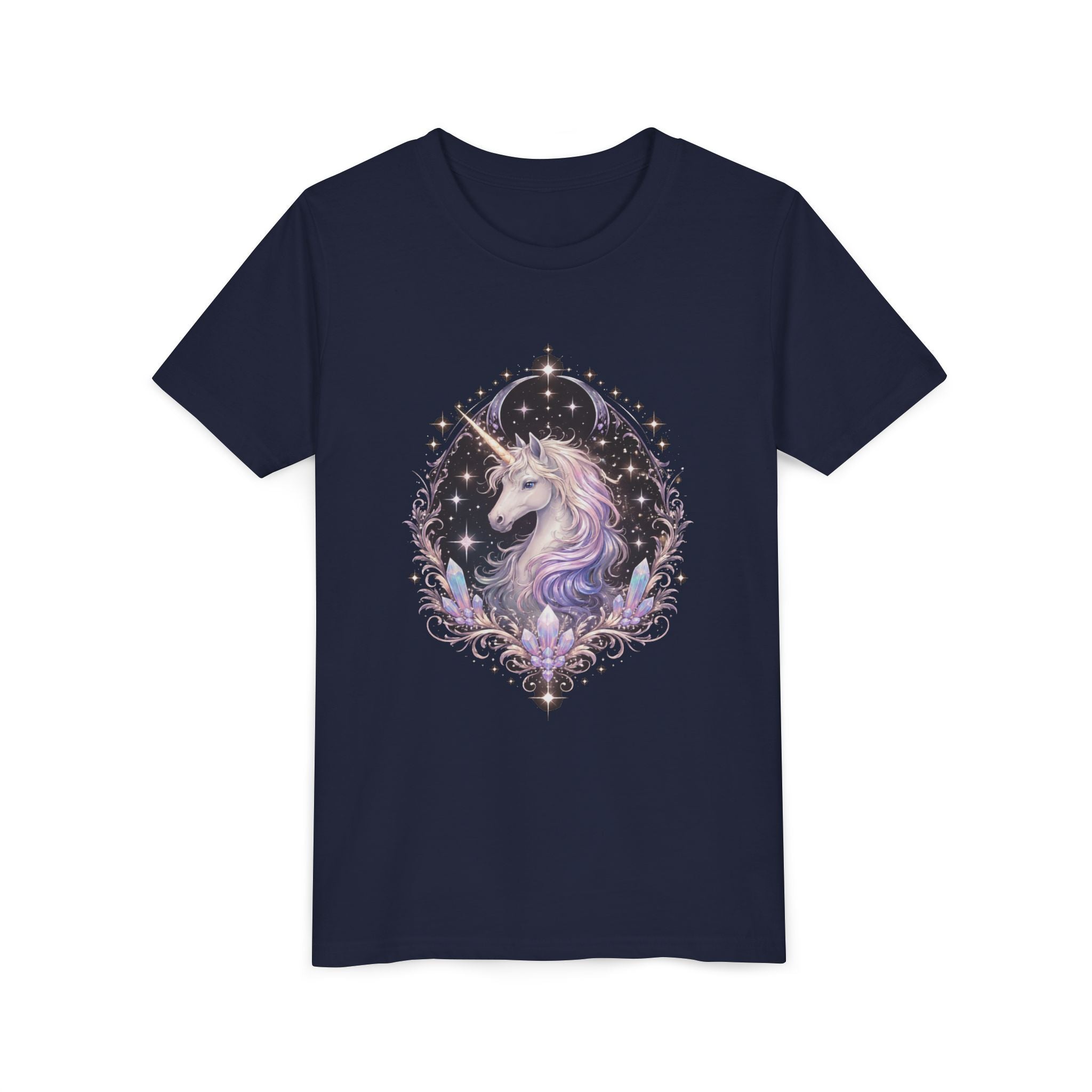 Youth Unicorn Tee — Magical Sparkle Design for Kids