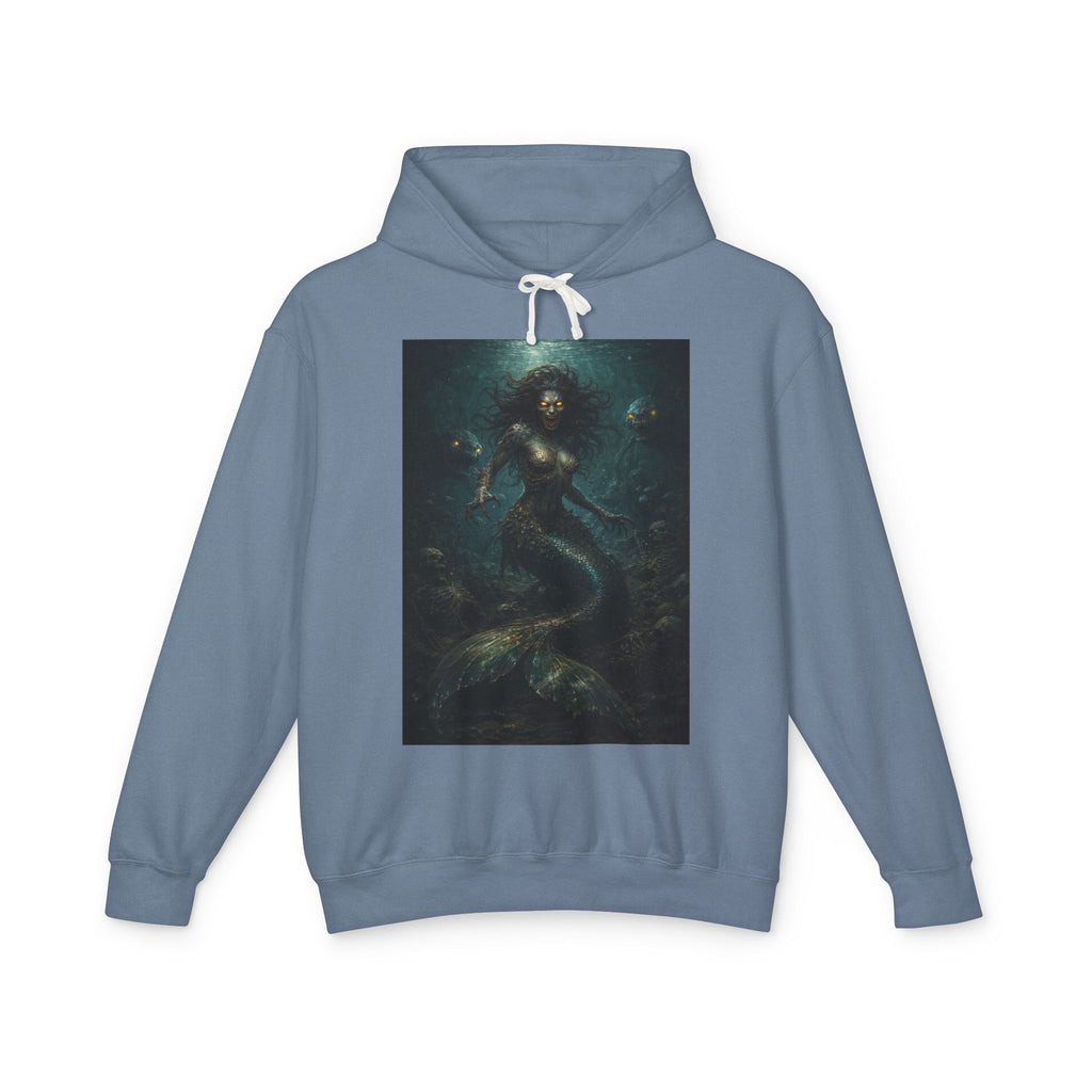 Mermaid Abyss Hoodie — Dark Ocean Fantasy Graphic Sweatshirt