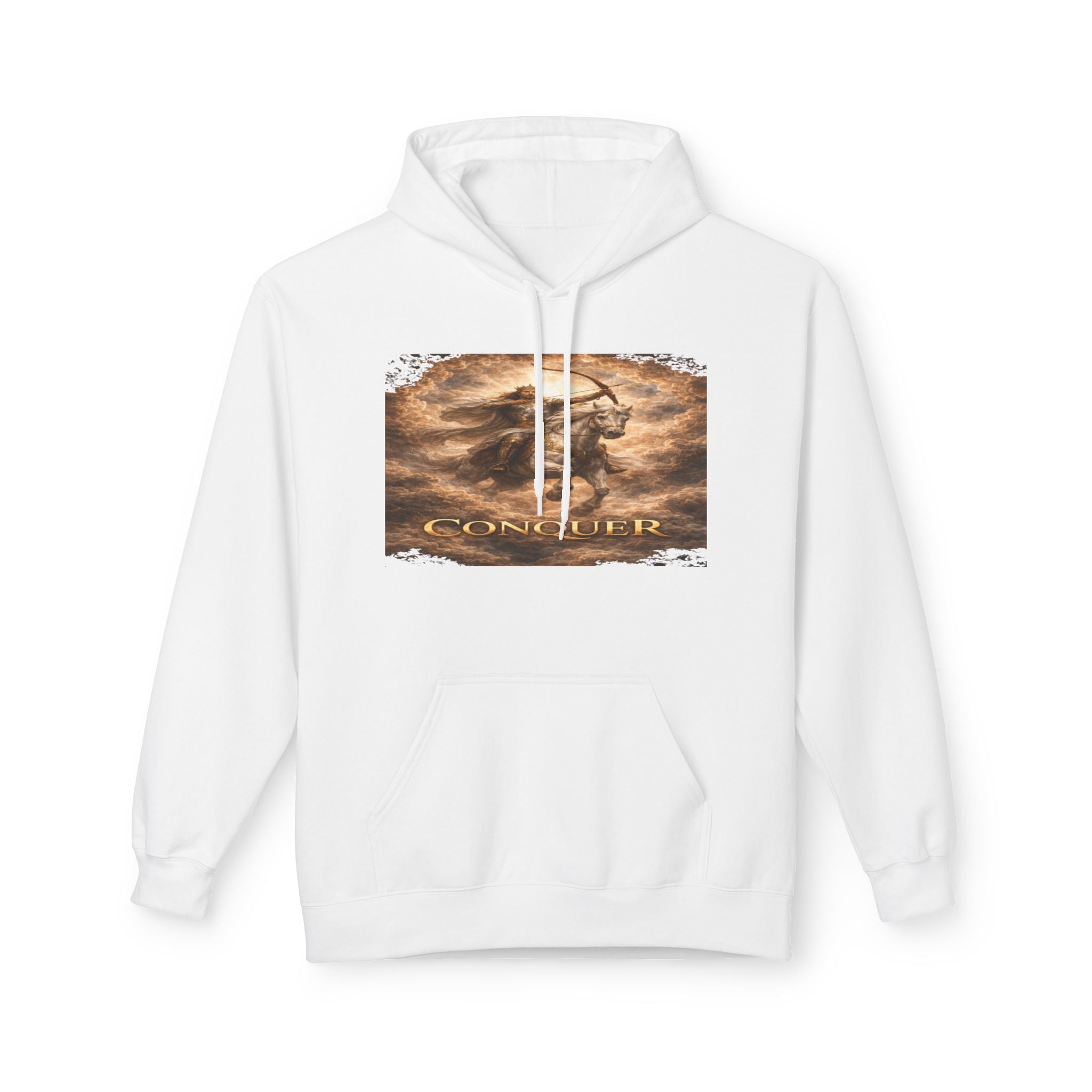 Revelation 6:1-2! And on the White horse was a rider the first horsemen of the apocalypse- Hoodie
