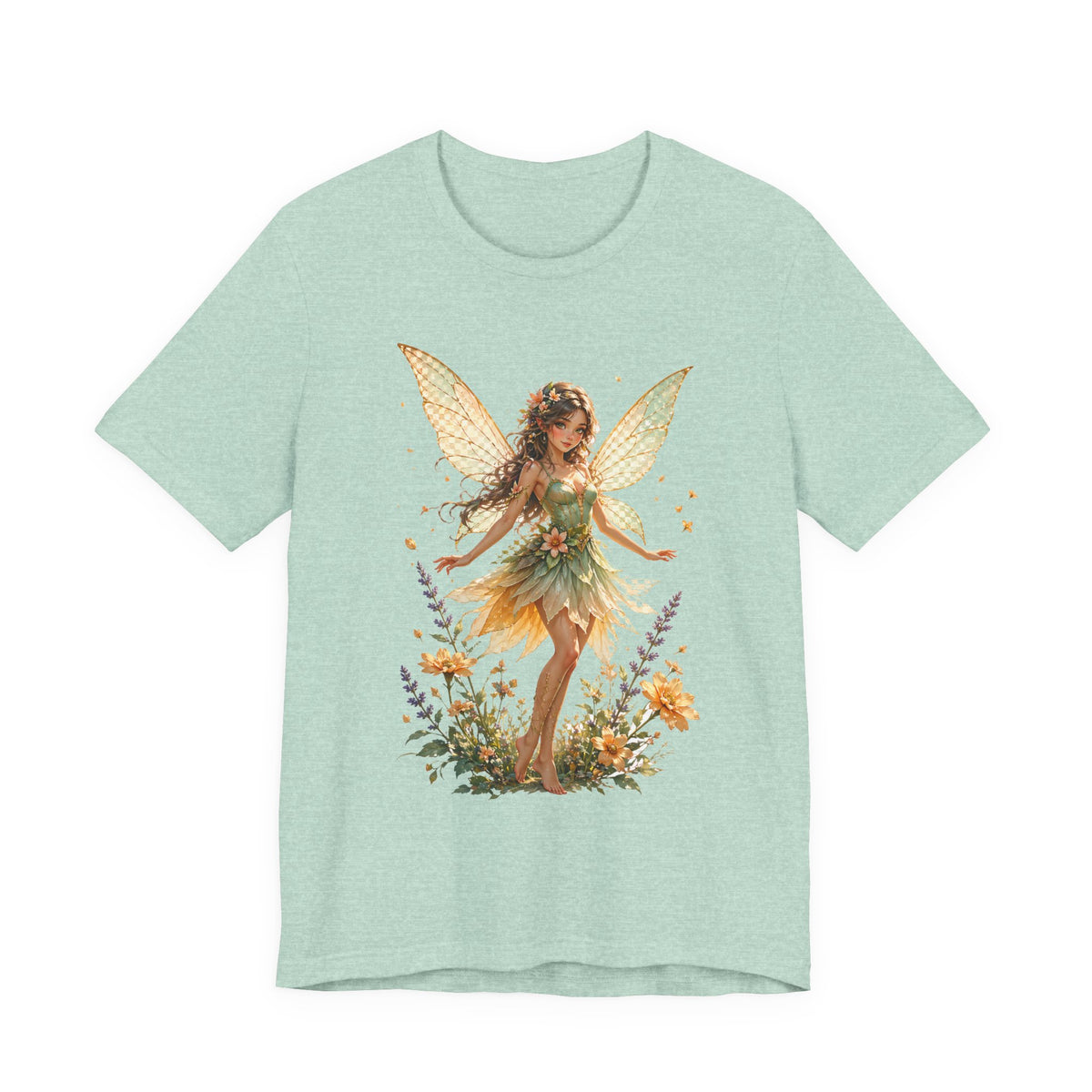 Fairy Garden T-Shirt — Vintage Floral Fairy Illustration Tee
