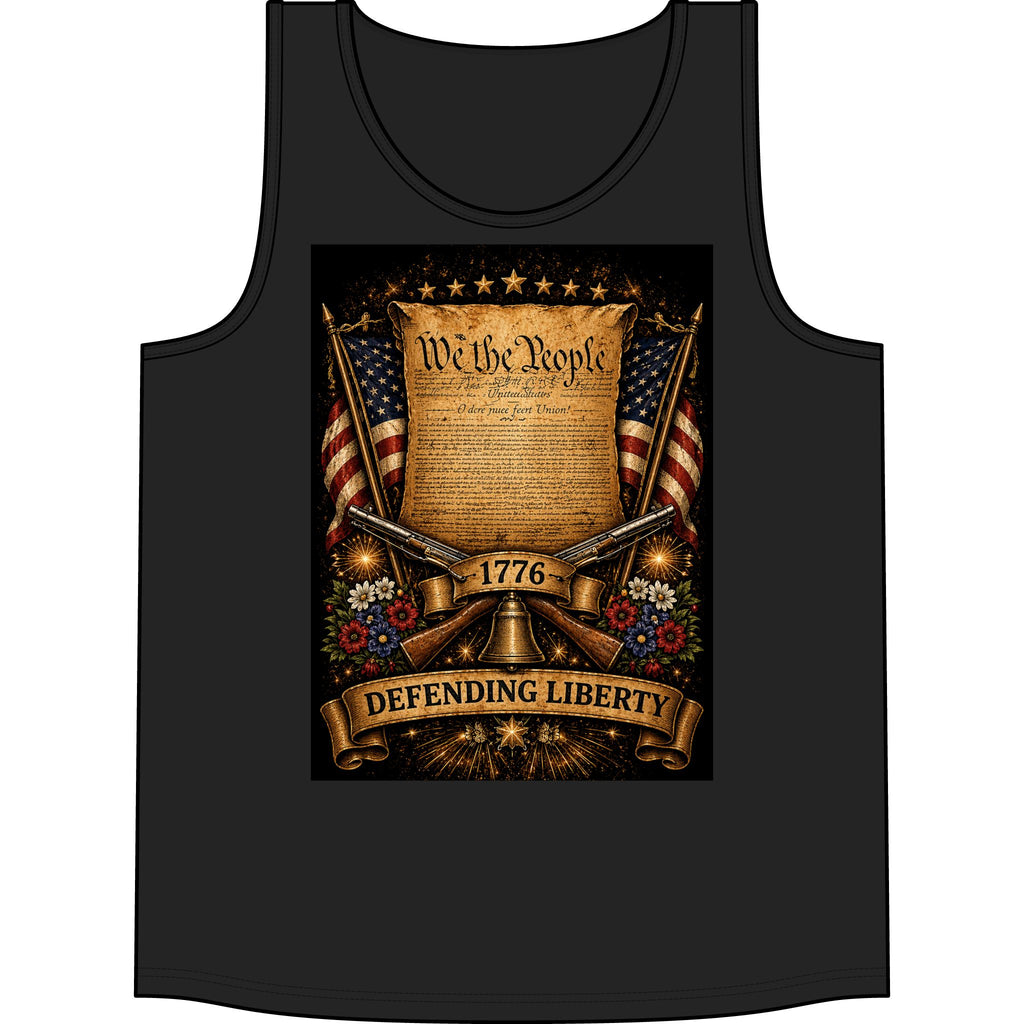 Defending Liberty Tank Top — 'We the People' 1776 Patriotic Shirt