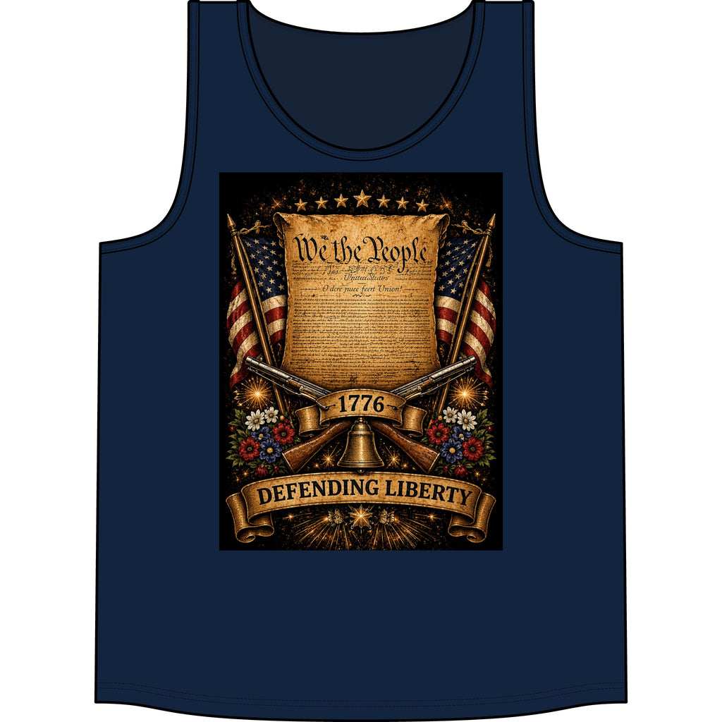 Defending Liberty Tank Top — 'We the People' 1776 Patriotic Shirt